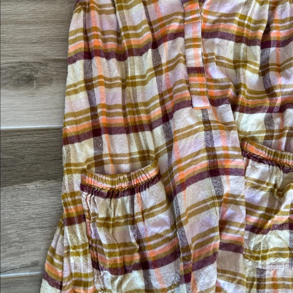 Free People S Wrapped In Flannel plaid jumpsuit